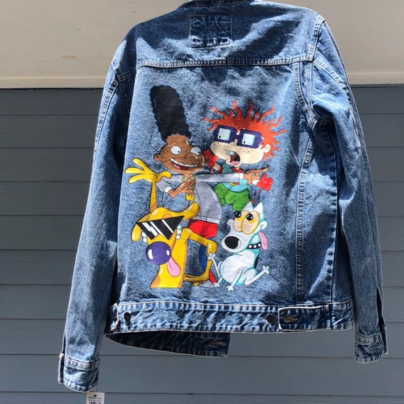 Members Only x Nickelodeon Denim Jacket 90s inspo - Picture 2 of 4
